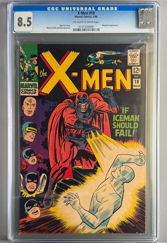 X-Men #18 CGC 8.5 Off-White to White Pages front