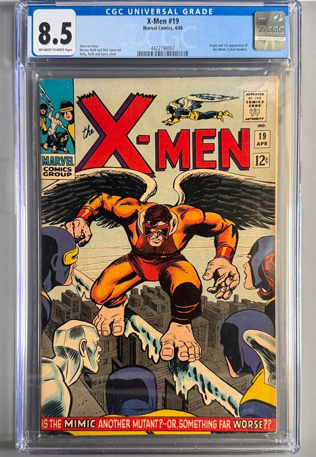 X-Men #19 CGC 8.5 Off-White to White Pages front