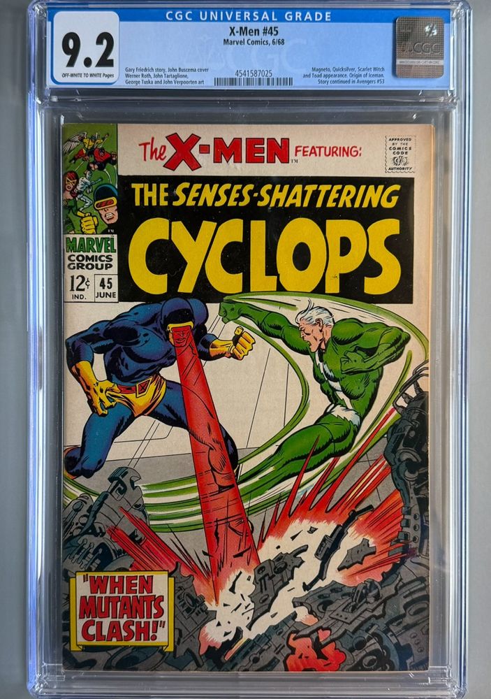 X-Men #45 CGC graded front cover
