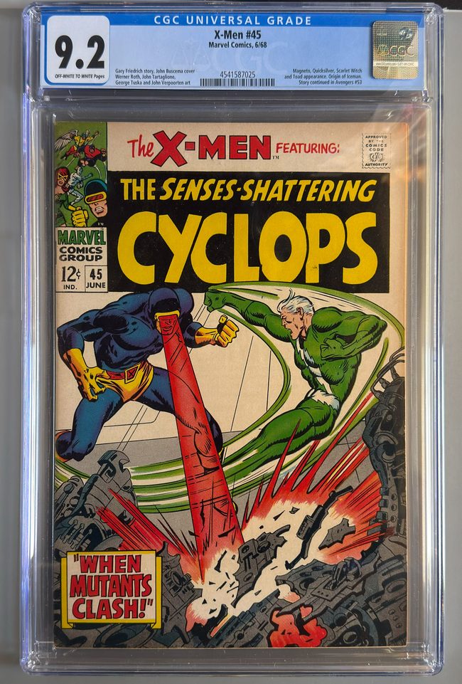 X-Men #45 CGC graded front cover