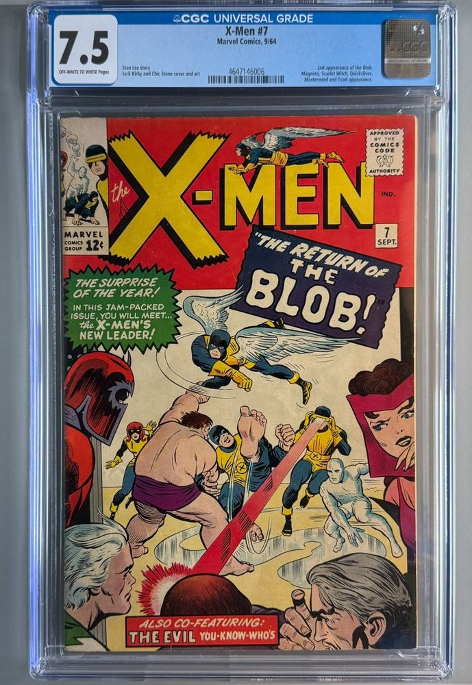 X-Men #7 CGC 7.5 front
