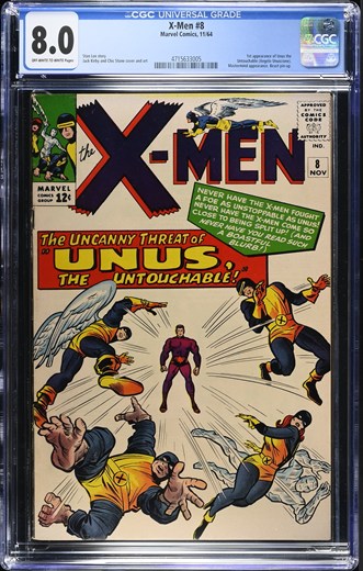 X-Men #8 CGC 8.0 front